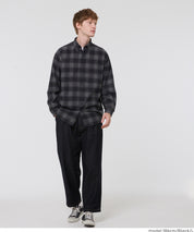 男裝沉穩格紋長袖襯衫