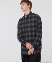 男裝沉穩格紋長袖襯衫