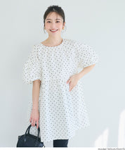 日系後蝴蝶結澎感迷你連衣裙