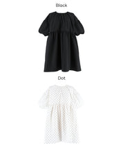 日系後蝴蝶結澎感迷你連衣裙