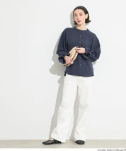 【可配套】單寧質感日系圓領金扣襯衫