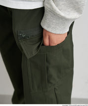 【保暖內刷毛】童裝秋冬款拉鍊工裝褲