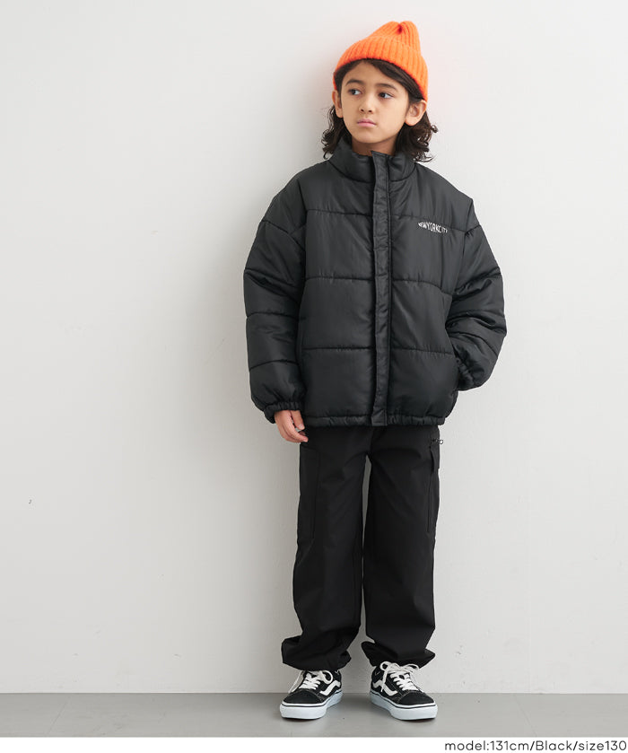 【保暖內刷毛】童裝秋冬款拉鍊工裝褲