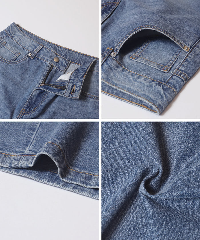 Women's Summer Denim Curved Pants