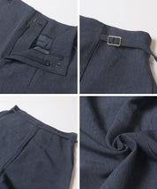 【可配套】單寧質感高腰西裝褲