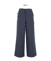 【可配套】單寧質感高腰西裝褲