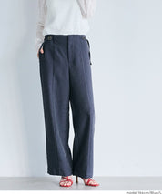 【可配套】單寧質感高腰西裝褲