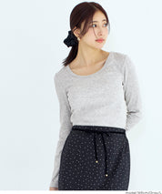 U領棉質長袖上衣