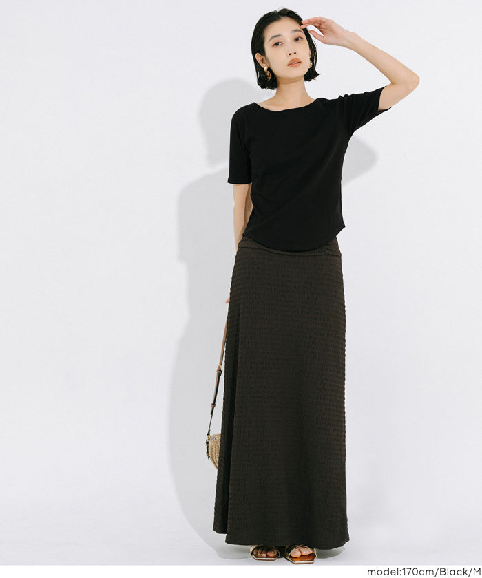 基礎款插肩袖五分袖上衣