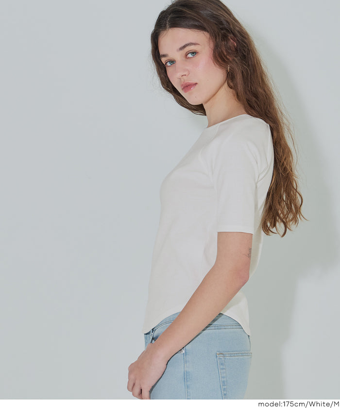 基礎款插肩袖五分袖上衣