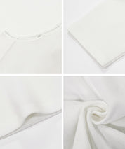 基礎款插肩袖五分袖上衣