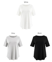 基礎款插肩袖五分袖上衣