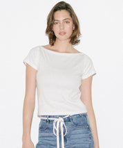 基礎款船領短袖上衣