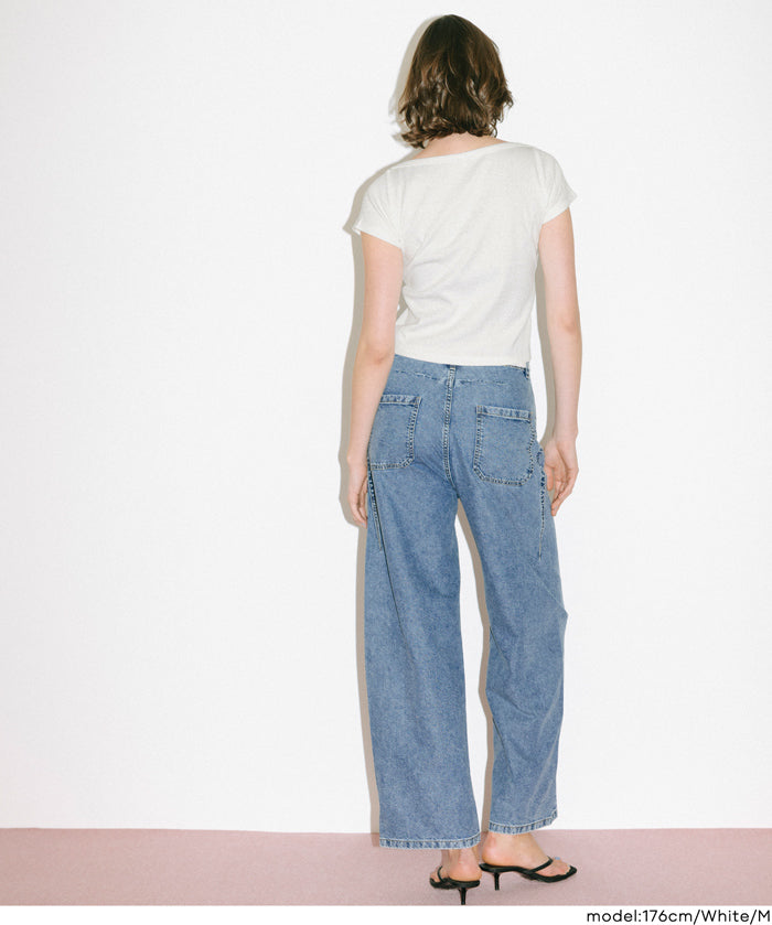 基礎款船領短袖上衣