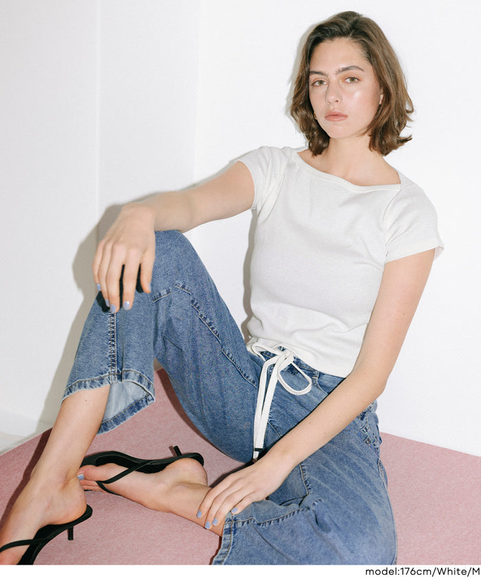 基礎款船領短袖上衣