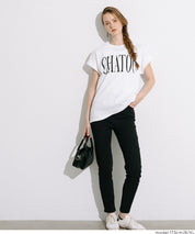 French sleeve printed T-shirt for women (not available for mail order) - Coca Coca