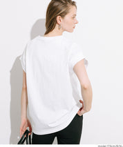 French sleeve printed T-shirt for women (not available for mail order) - Coca Coca