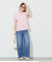 French sleeve printed T-shirt for women (not available for mail order) - Coca Coca