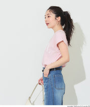 French sleeve printed T-shirt for women (not available for mail order) - Coca Coca