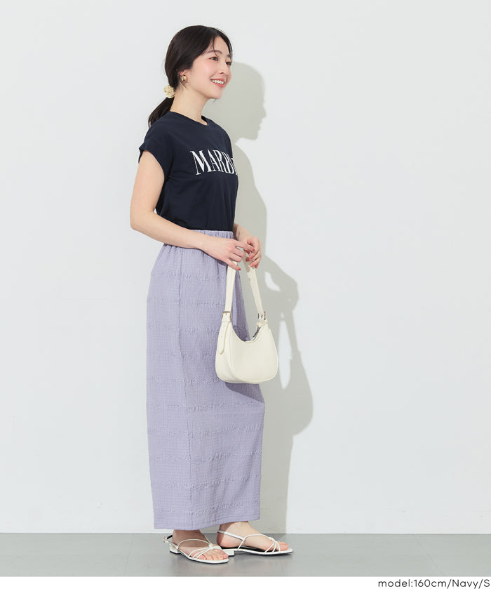 French sleeve printed T-shirt for women (not available for mail order) - Coca Coca