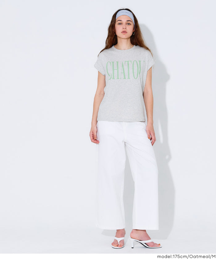 French sleeve printed T-shirt for women (not available for mail order) - Coca Coca