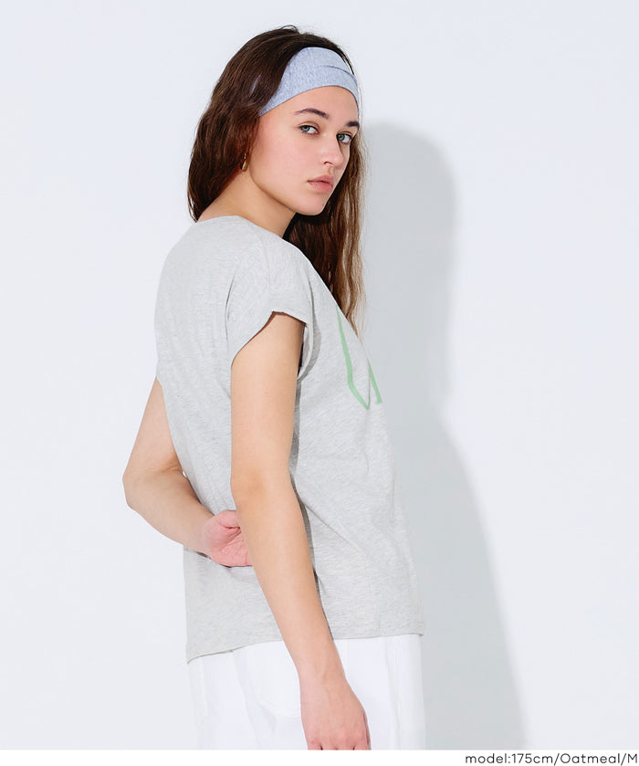 French sleeve printed T-shirt for women (not available for mail order) - Coca Coca