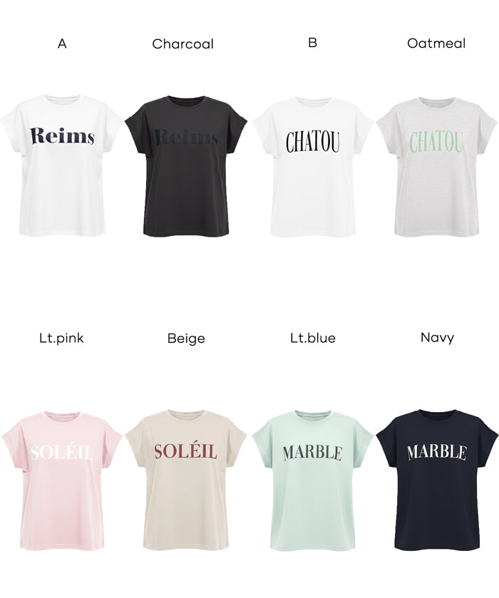 French sleeve printed T-shirt for women (not available for mail order) - Coca Coca