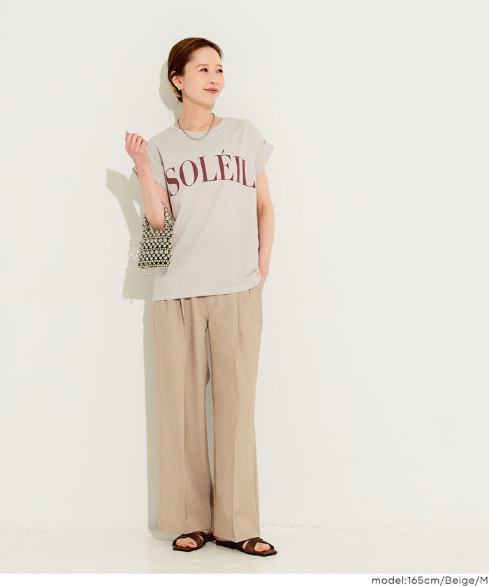 French sleeve printed T-shirt for women (not available for mail order) - Coca Coca