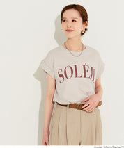 French sleeve printed T-shirt for women (not available for mail order) - Coca Coca