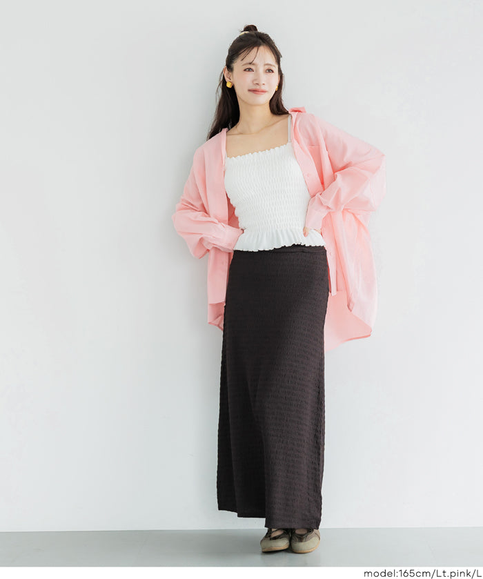 挺感棉質蝙蝠袖休閒襯衫 胸前口袋