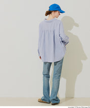 挺感棉質蝙蝠袖休閒襯衫 胸前口袋