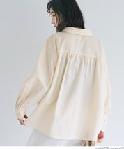 挺感棉質蝙蝠袖休閒襯衫 胸前口袋