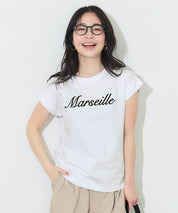 Women's French Sleeve Embroidered T-Shirt (Mail Order Available) - Coca Coca