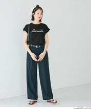 Women's French Sleeve Embroidered T-Shirt (Mail Order Available) - Coca Coca