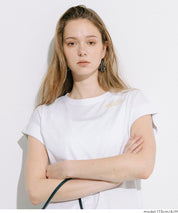 Women's French Sleeve Embroidered T-Shirt (Mail Order Available) - Coca Coca