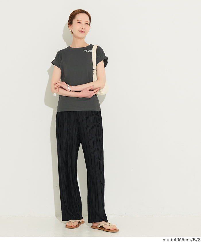 Women's French Sleeve Embroidered T-Shirt (Mail Order Available) - Coca Coca