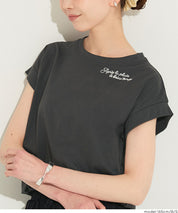 Women's French Sleeve Embroidered T-Shirt (Mail Order Available) - Coca Coca