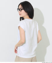 Women's French Sleeve Embroidered T-Shirt (Mail Order Available) - Coca Coca