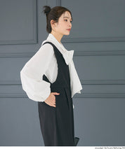 日系蝴蝶結長袖襯衫