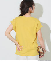 純色百搭法式袖上衣  (French sleeve T-shirt）
