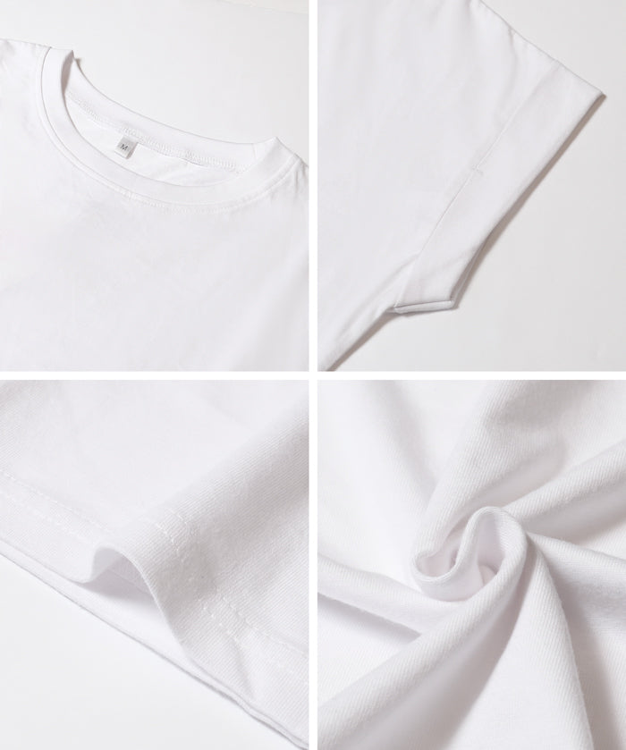 純色百搭法式袖上衣  (French sleeve T-shirt）