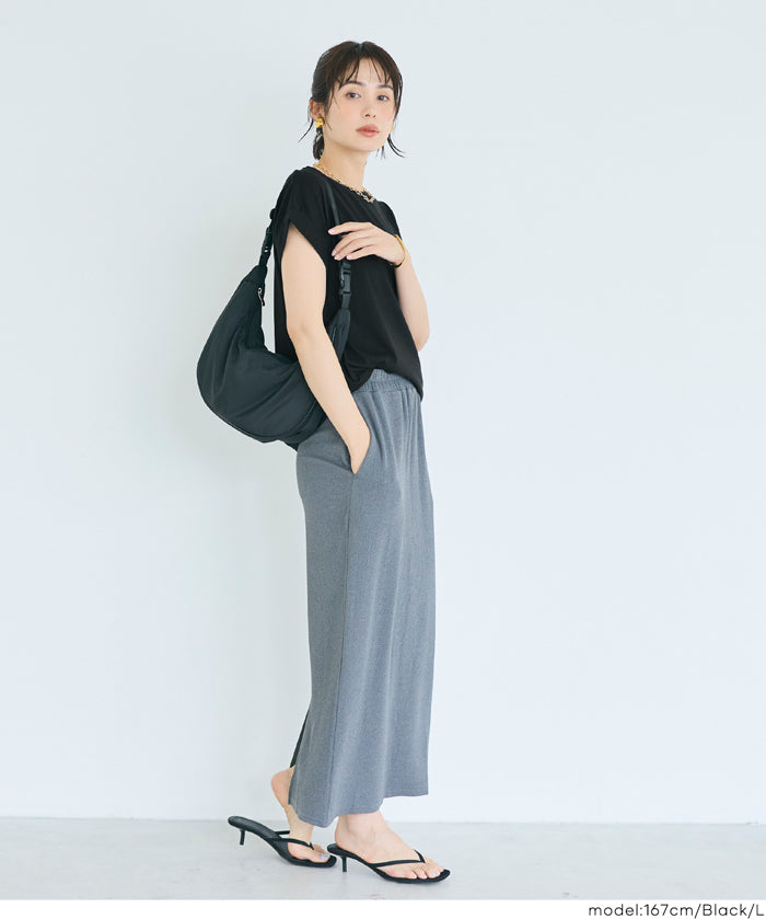 純色百搭法式袖上衣  (French sleeve T-shirt）