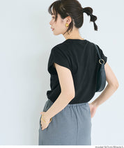 純色百搭法式袖上衣  (French sleeve T-shirt）
