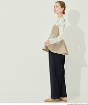 彈性高腰休閒西裝褲