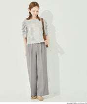 彈性高腰休閒西裝褲