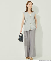 彈性高腰休閒西裝褲