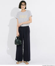 彈性高腰休閒西裝褲