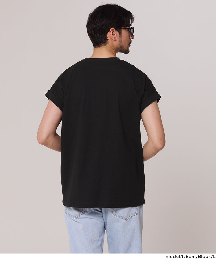 男裝柔軟棉質落肩無袖上衣 (Sleeveless cotton T-shirt)