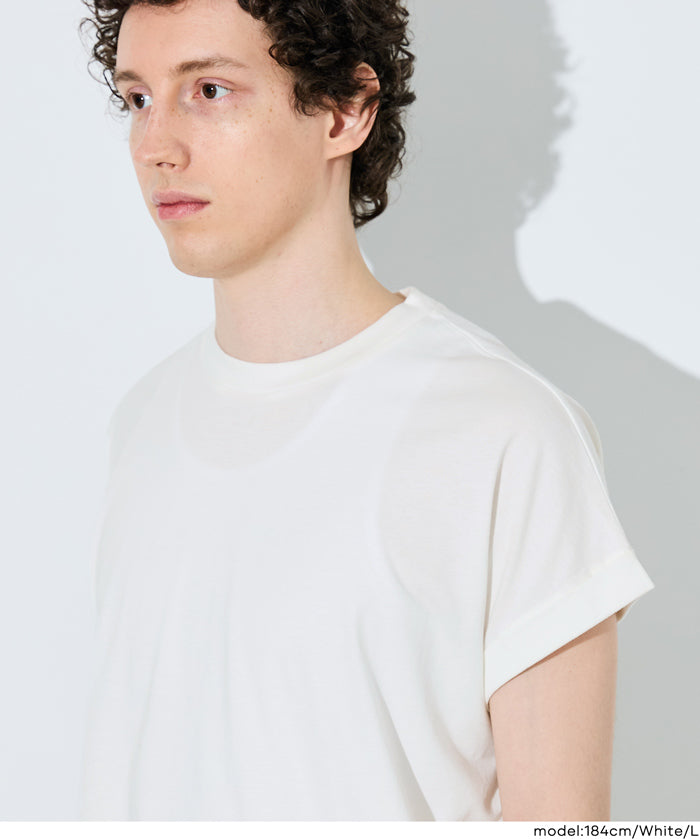 男裝柔軟棉質落肩無袖上衣 (Sleeveless cotton T-shirt)