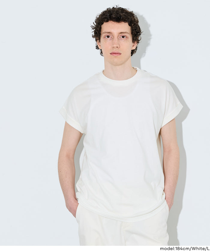 男裝柔軟棉質落肩無袖上衣 (Sleeveless cotton T-shirt)